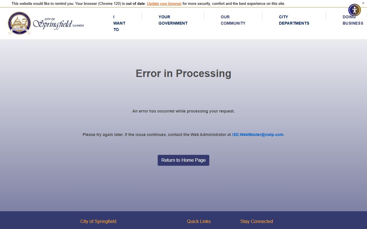 Springfield City Clerk website for public records in Sangamon County