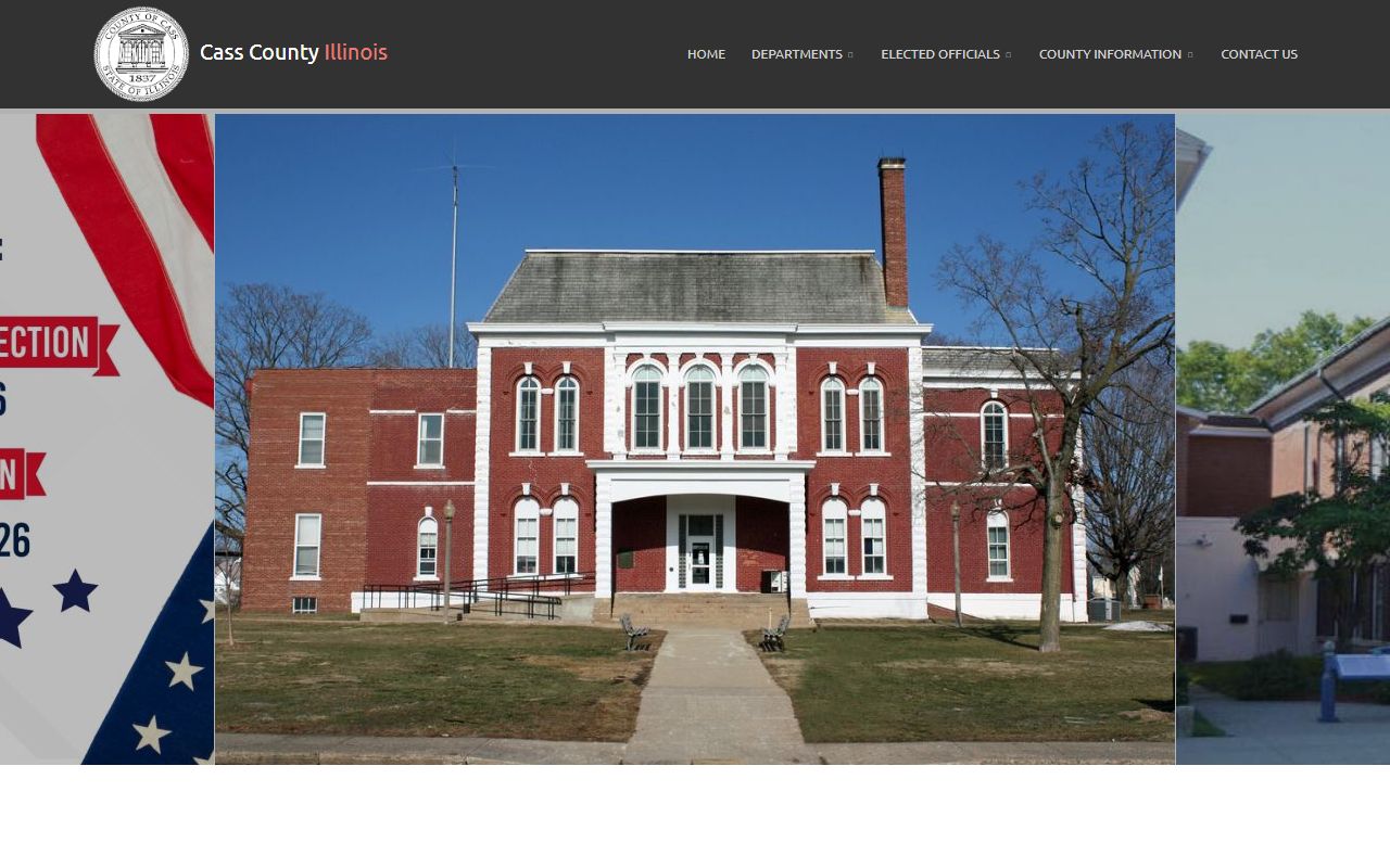 Cass County government homepage for public records access