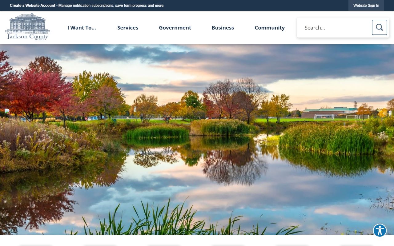 Jackson County government homepage for public records
