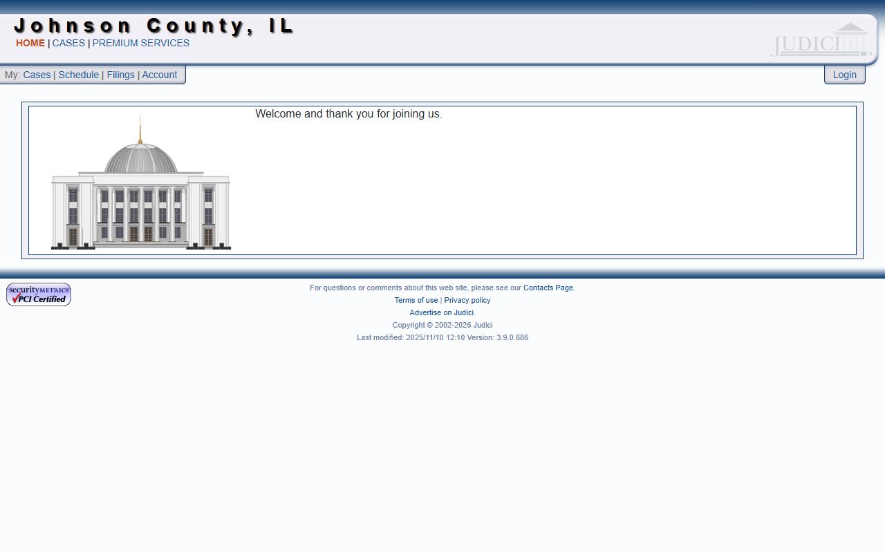 Johnson County court records search on Judici
