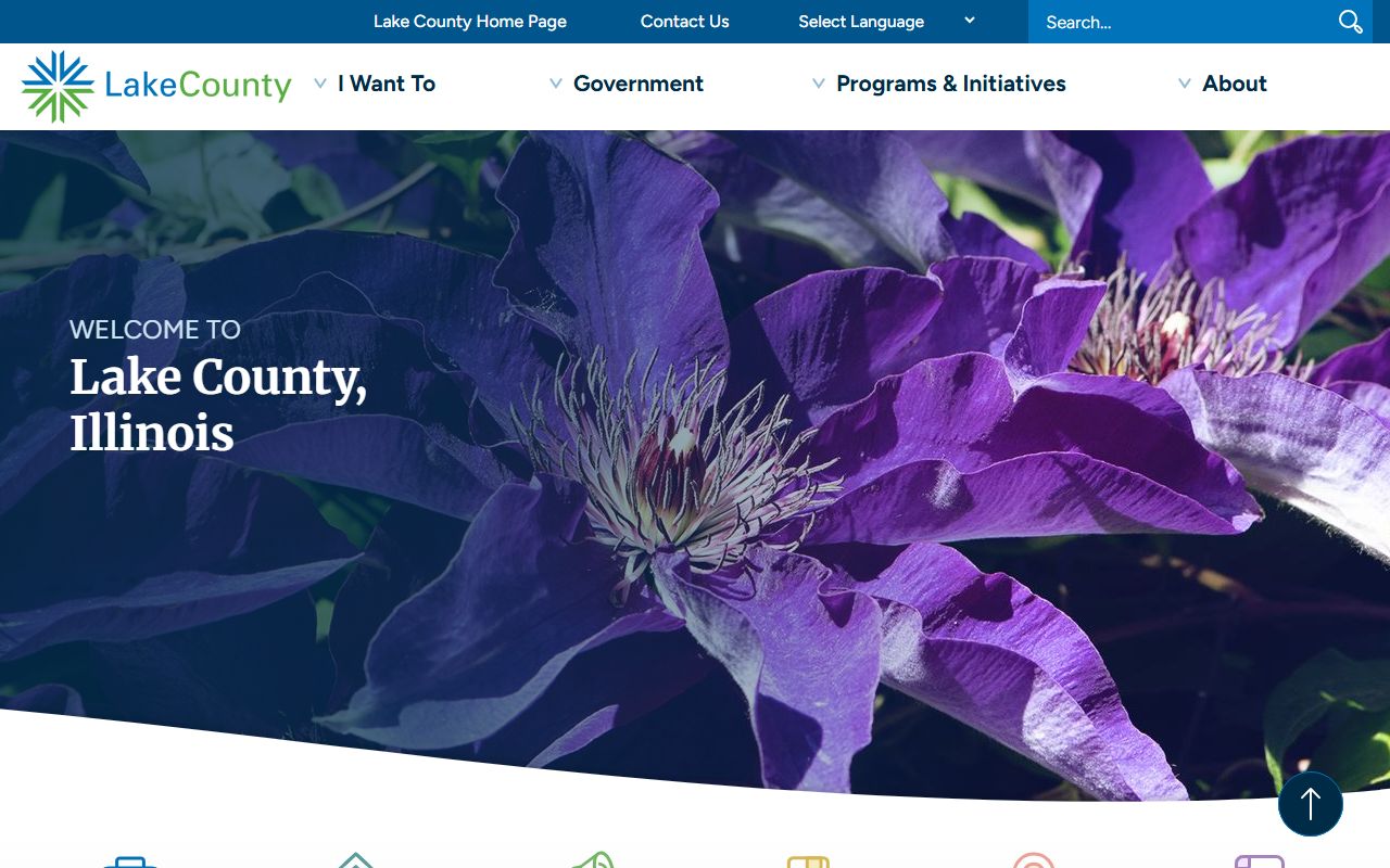 Lake County government homepage for public records