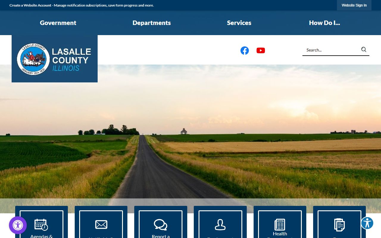 LaSalle County official website homepage