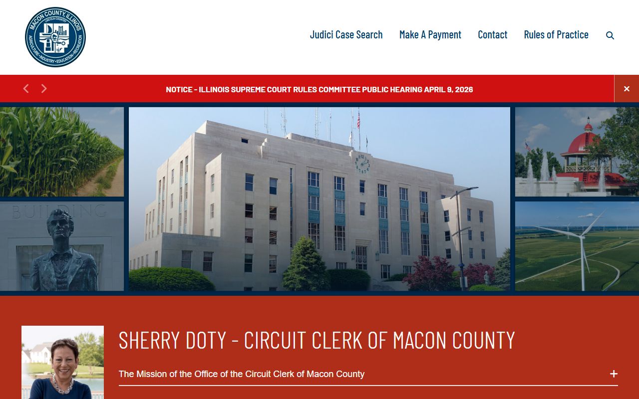Macon County Circuit Clerk website for court records access