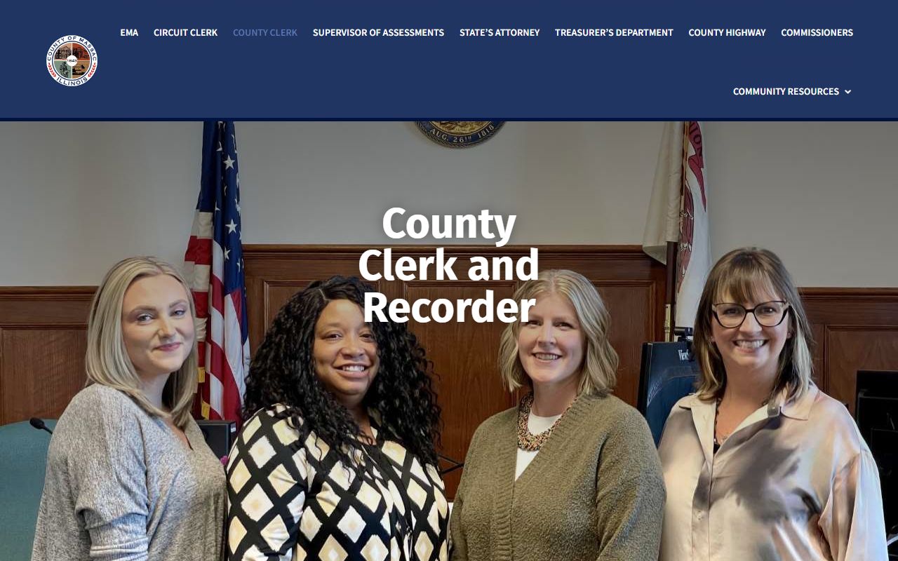 Massac County Clerk website for public records and vital records