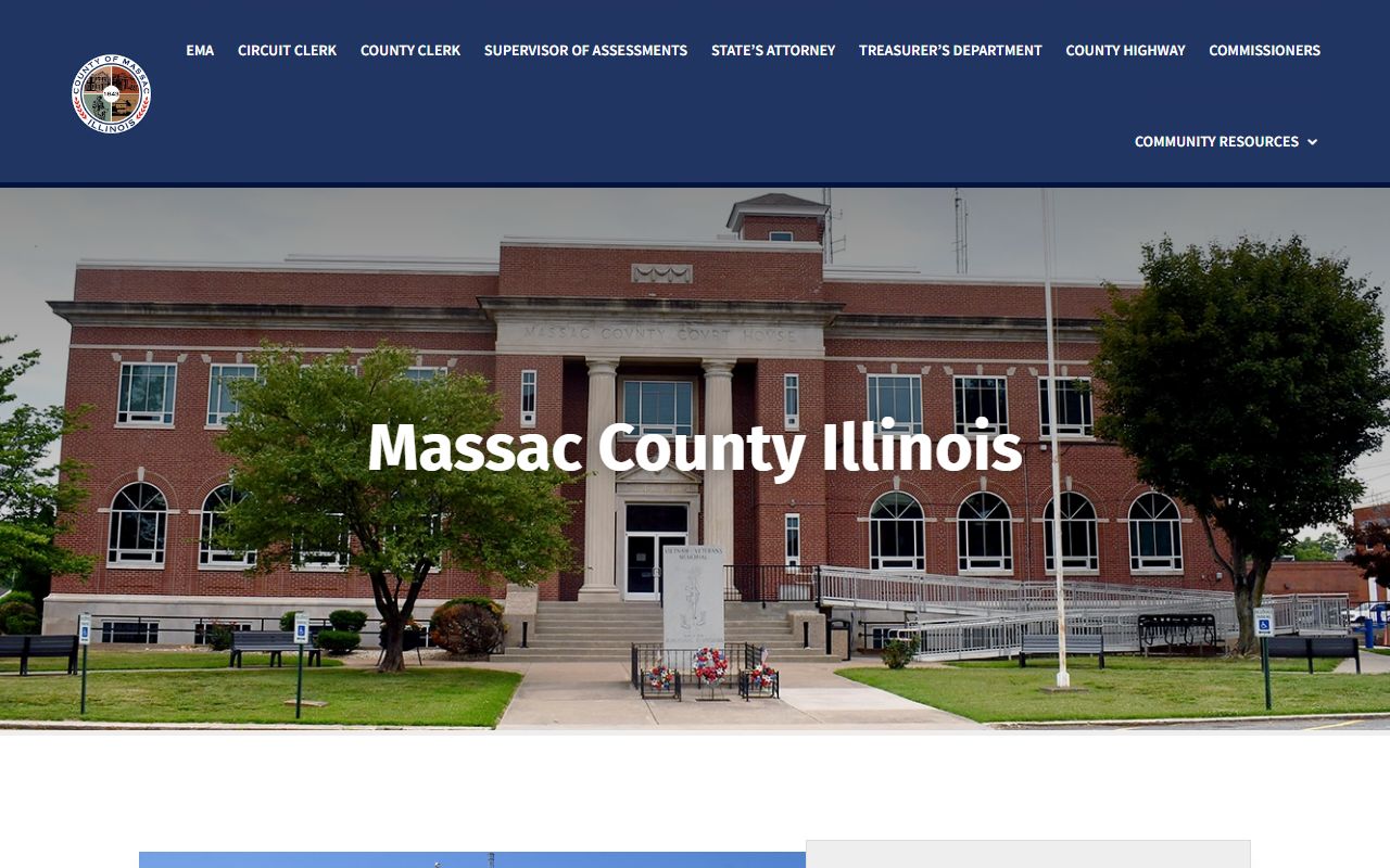 Massac County government homepage for public records access