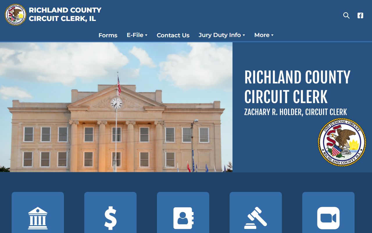 Richland County Circuit Clerk website for court records