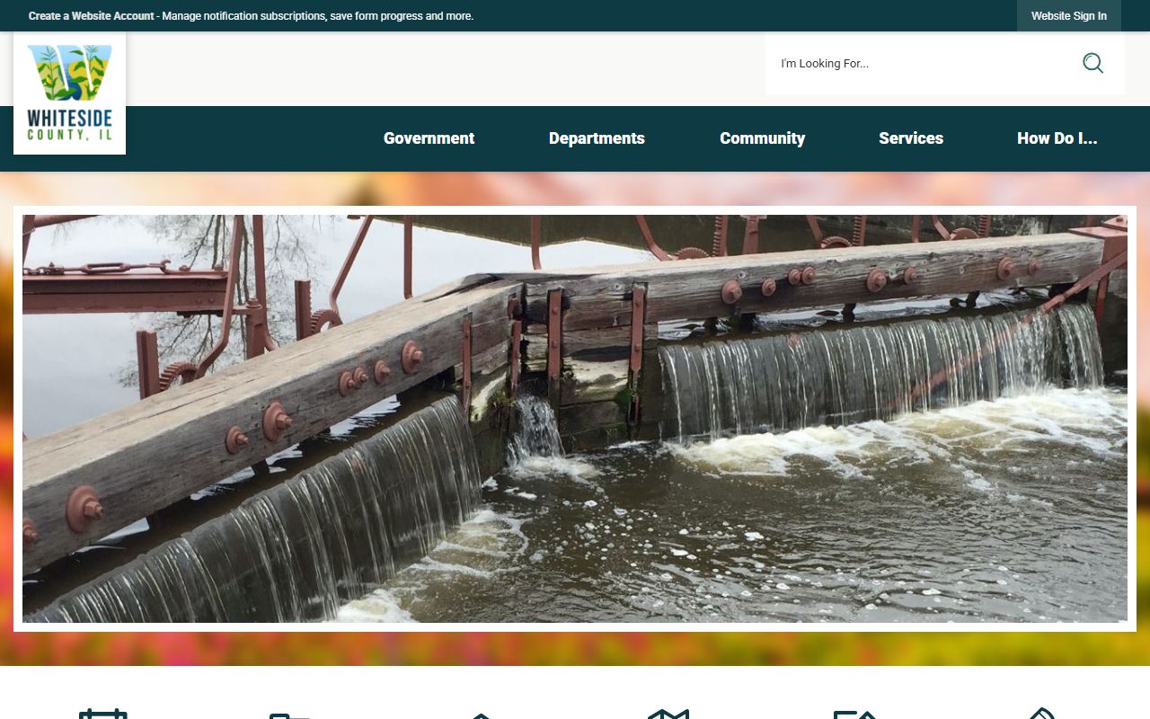 Whiteside County government website for public records